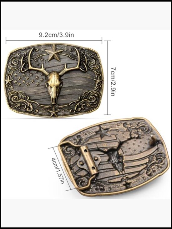 Zinc Alloy Western Belt Buckle for Men and Women main image 4